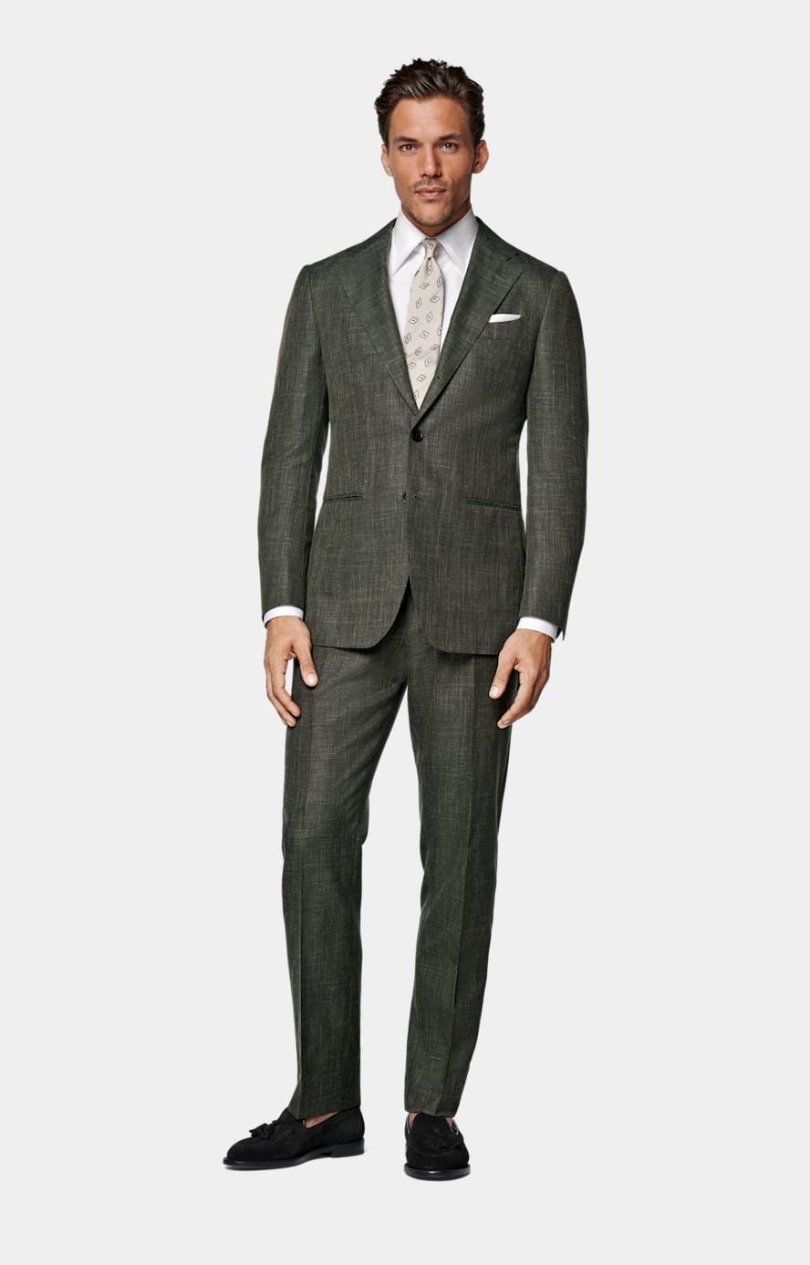 Havana Anzug dunkelgrün Tailored Fit