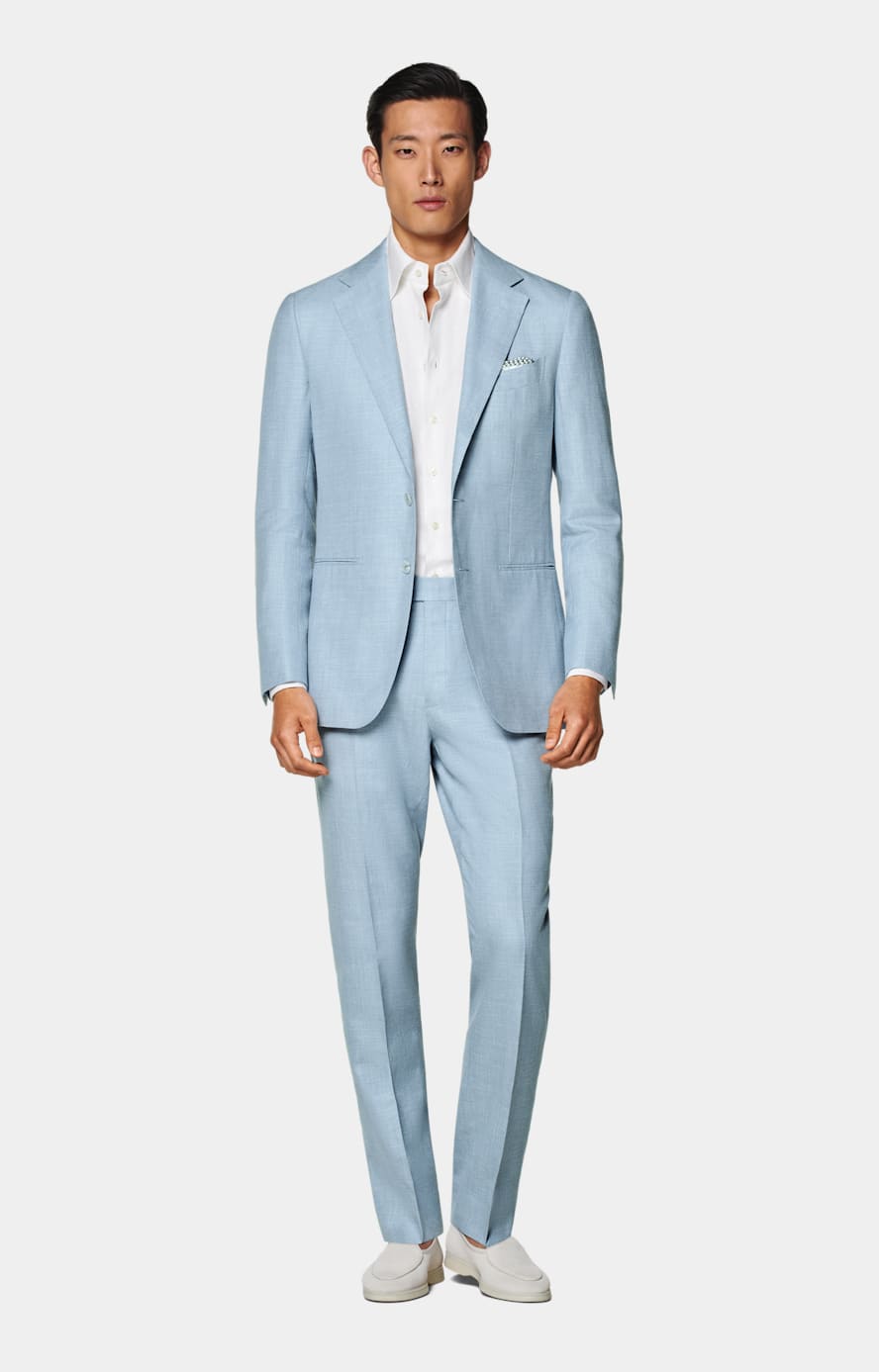 Havana Anzug hellblau Tailored Fit