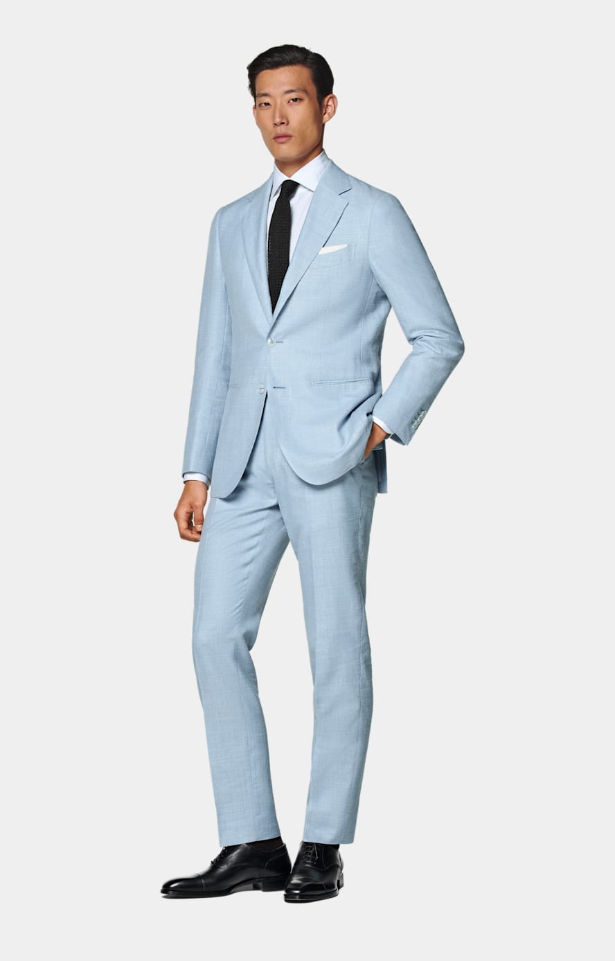 Havana Anzug hellblau Tailored Fit