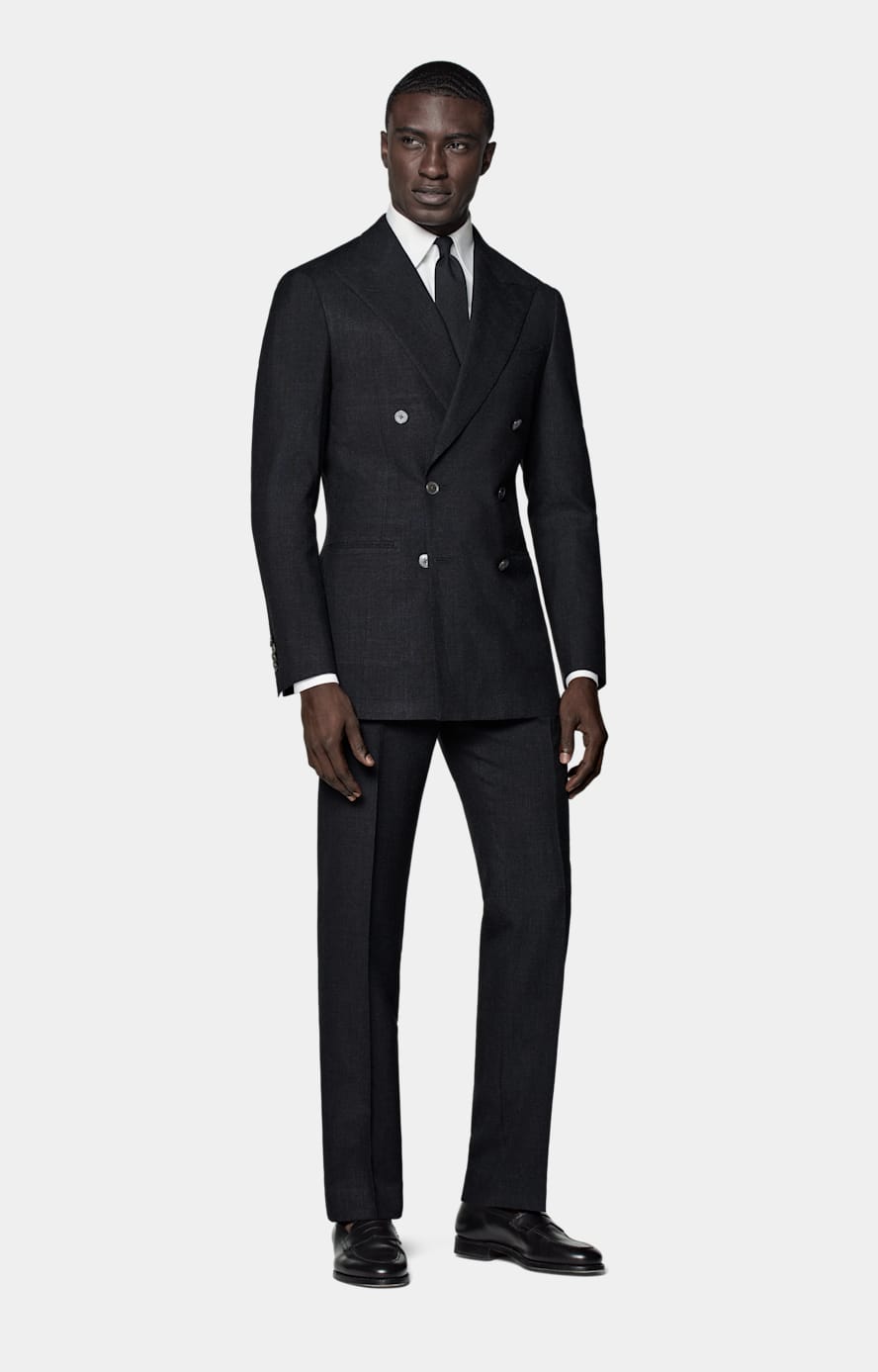 Dark Grey Tailored Fit Havana Suit