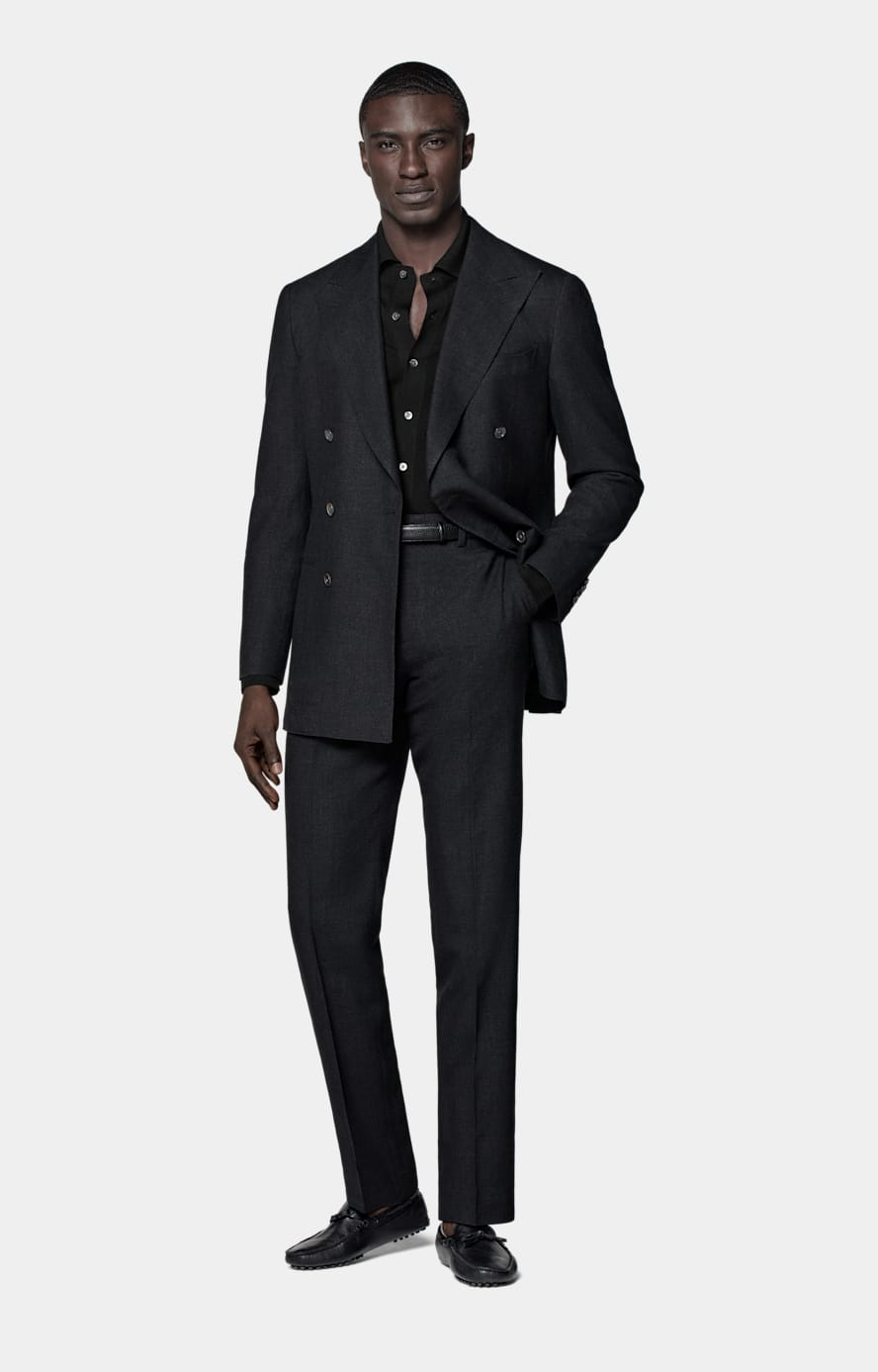 Black Long Sleeve Polo Cardigan