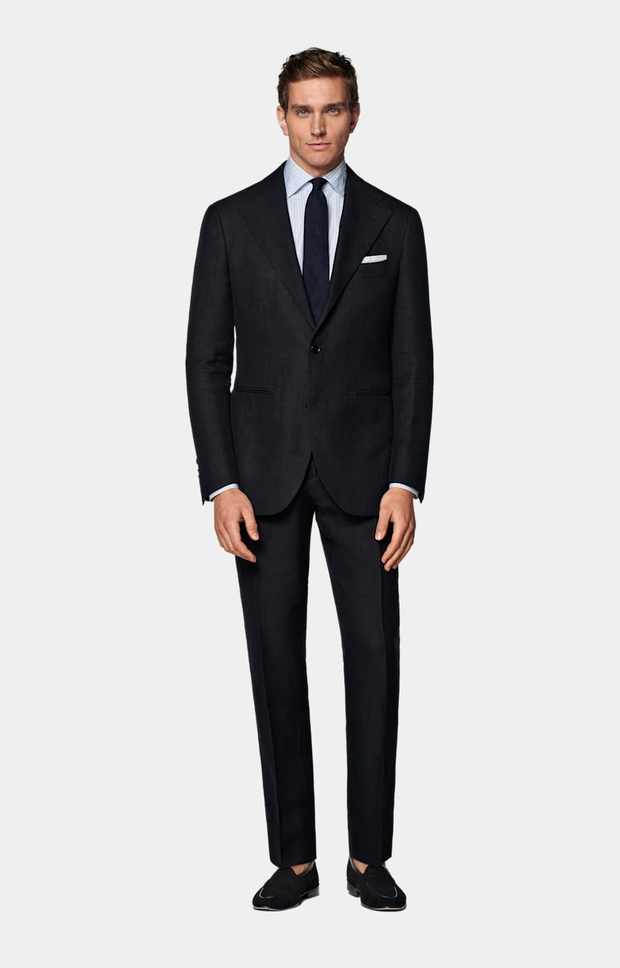 Navy Relaxed Fit Roma Suit