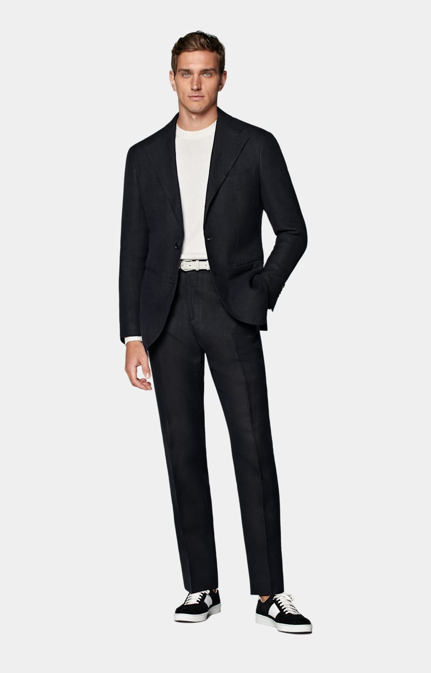 Navy Relaxed Fit Roma Suit