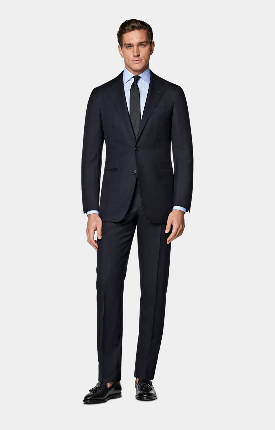 Navy Tailored Fit Havana Suit