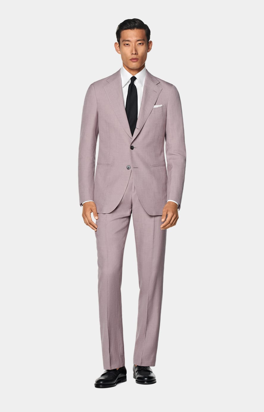 Purple Tailored Fit Havana Suit