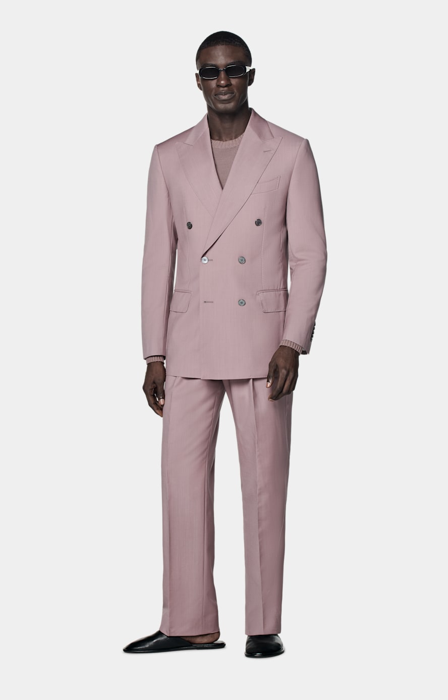 Purple Tailored Fit Milano Suit