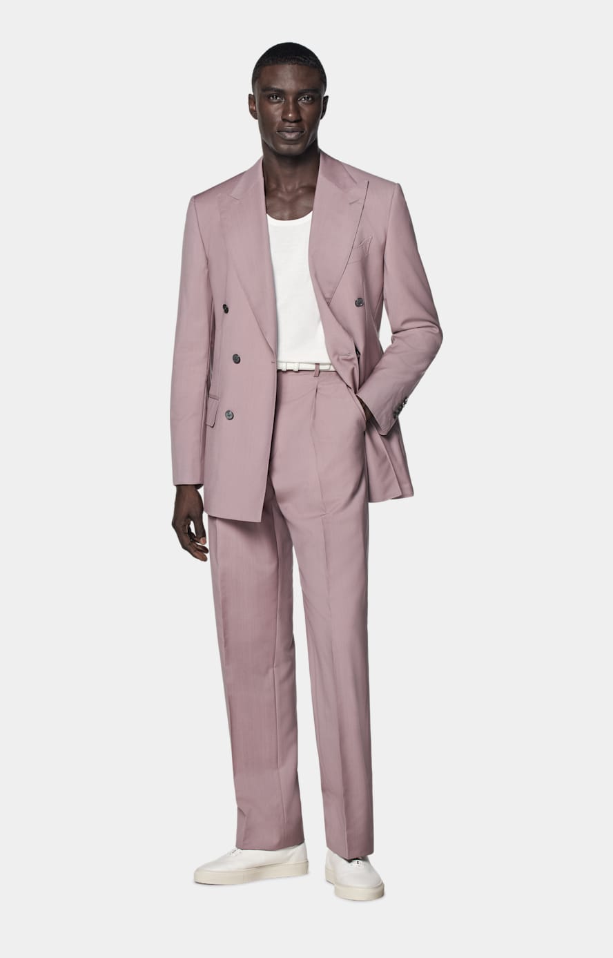 Purple Tailored Fit Milano Suit