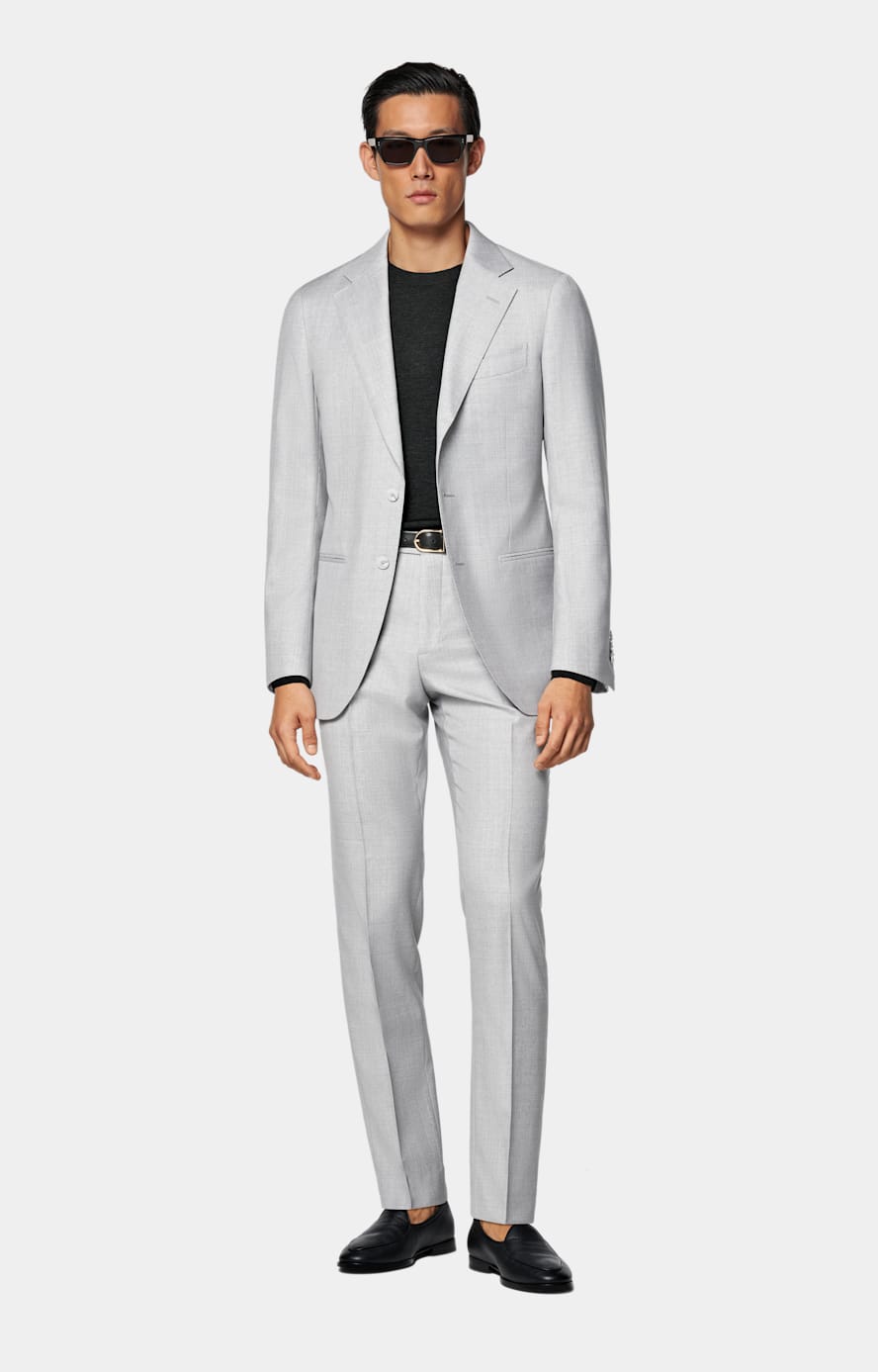 Light Grey Perennial Tailored Fit Havana Suit