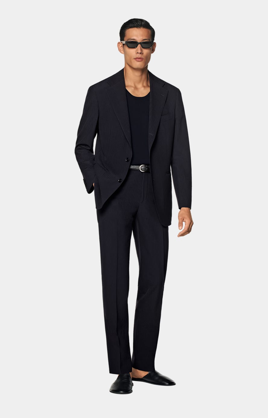 Navy Relaxed Fit Roma Suit