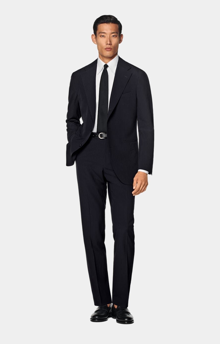 Navy Relaxed Fit Roma Suit