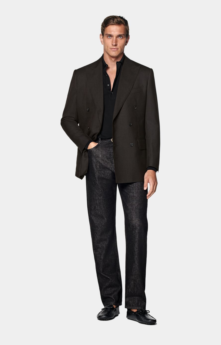 Dark Grey Straight Leg Jeans