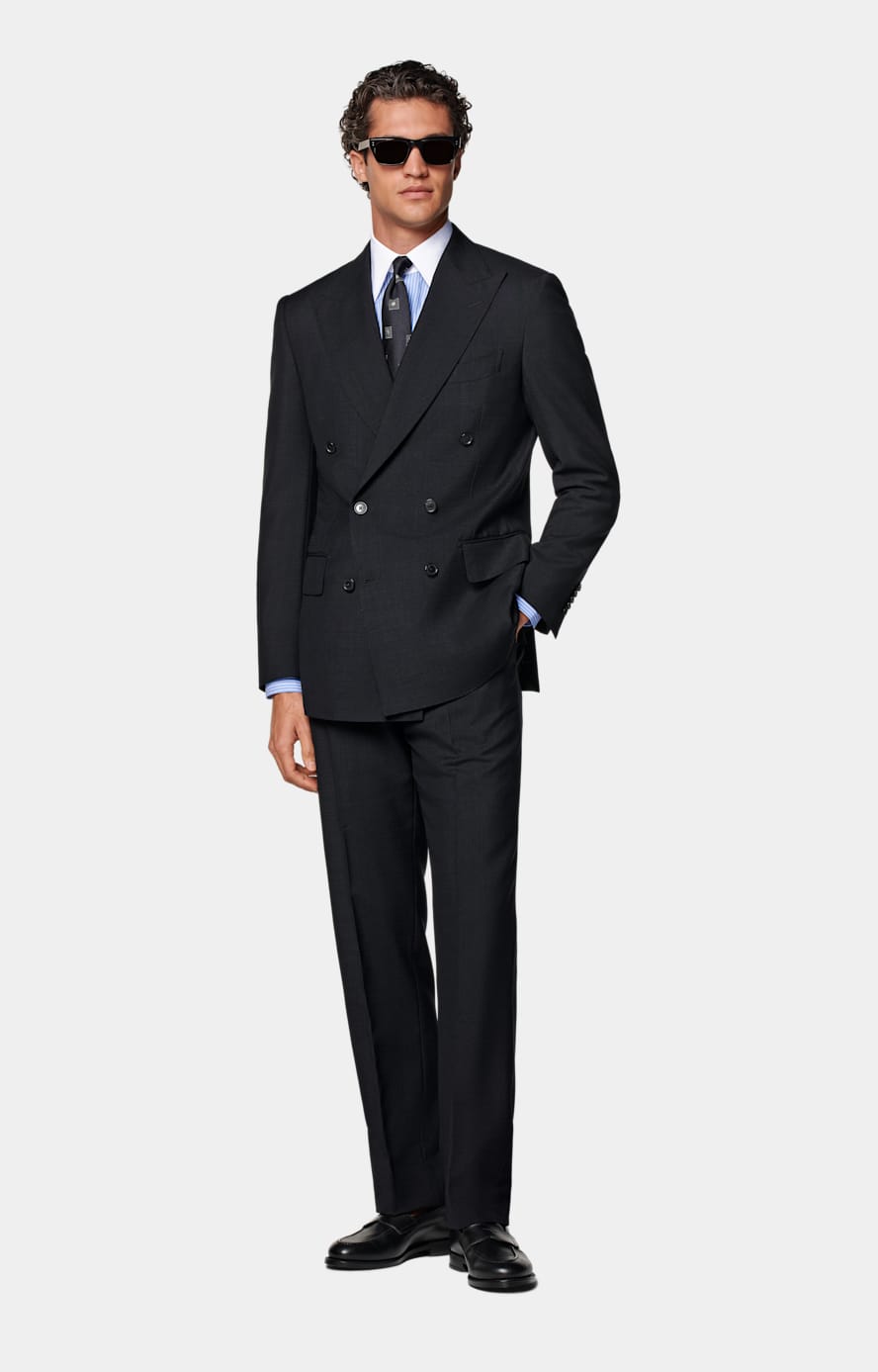 Navy Tailored Fit Milano Suit