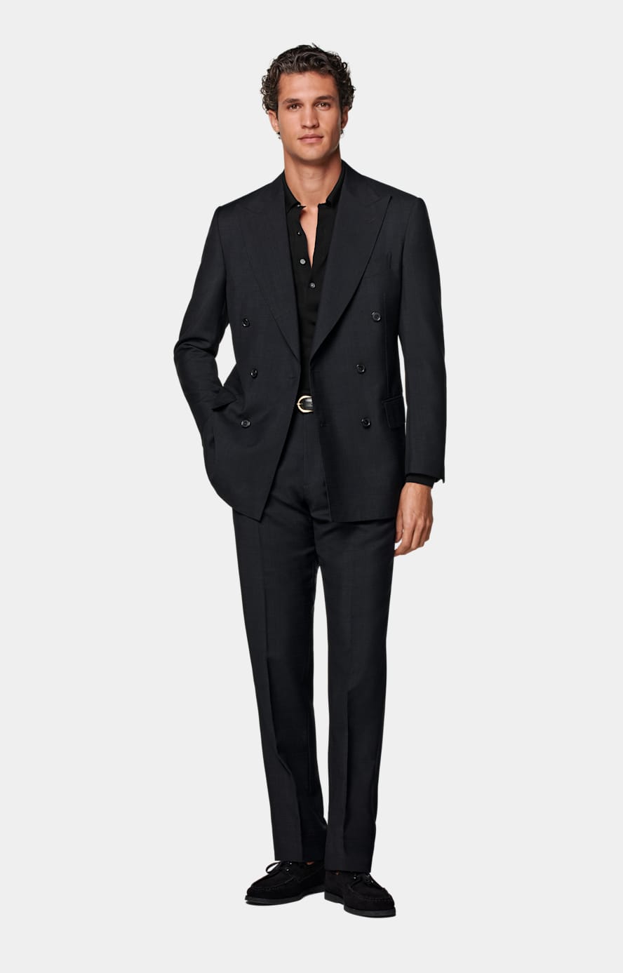 Navy Tailored Fit Milano Suit