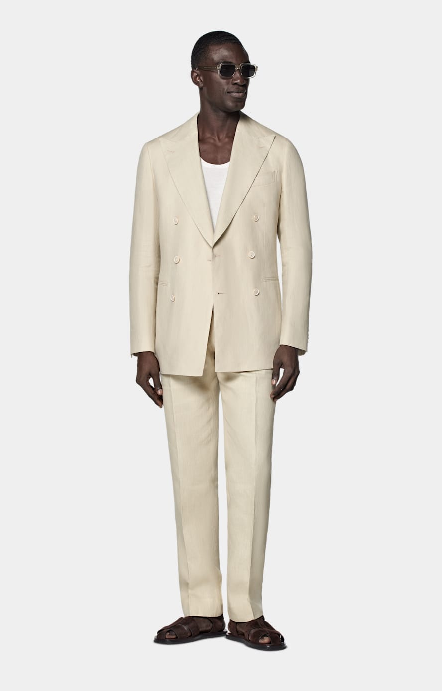 Sand Tailored Fit Havana Suit