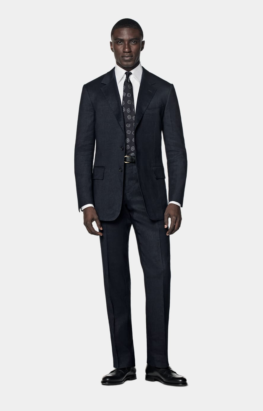 Abito Milano blu navy tailored fit