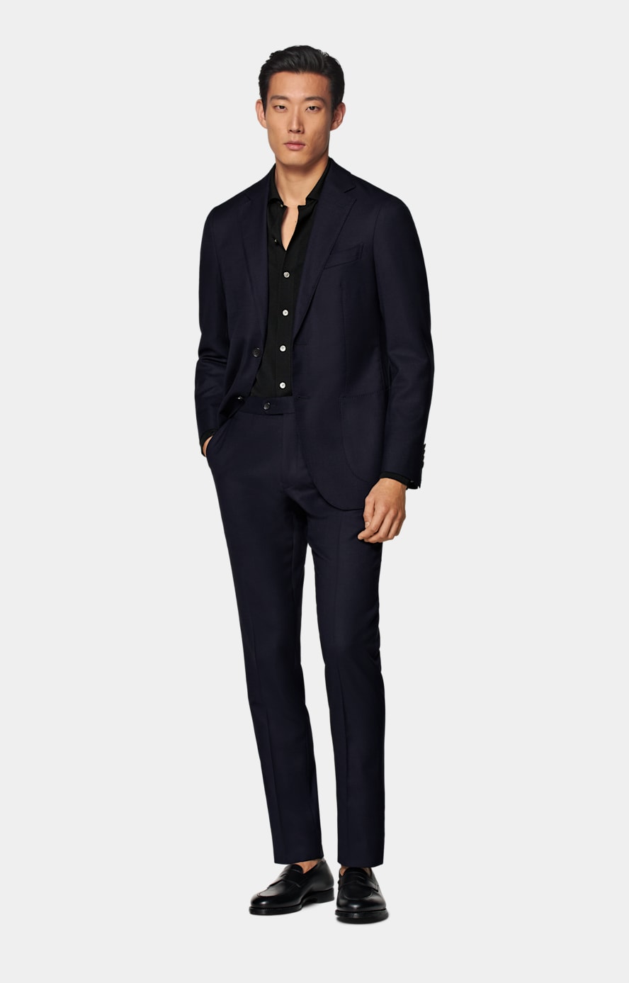 Black Long Sleeve Polo Cardigan
