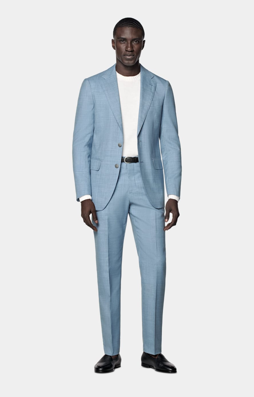 Havana Perennial Anzug hellblau Tailored Fit