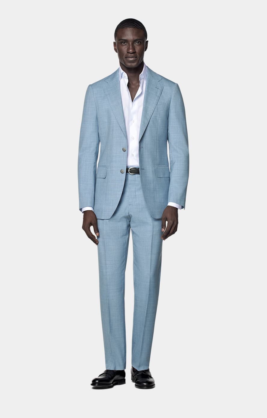 Havana Perennial Anzug hellblau Tailored Fit