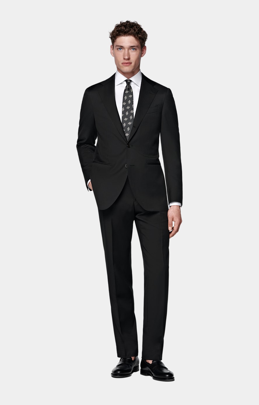 Black Perennial Tailored Fit Havana Suit