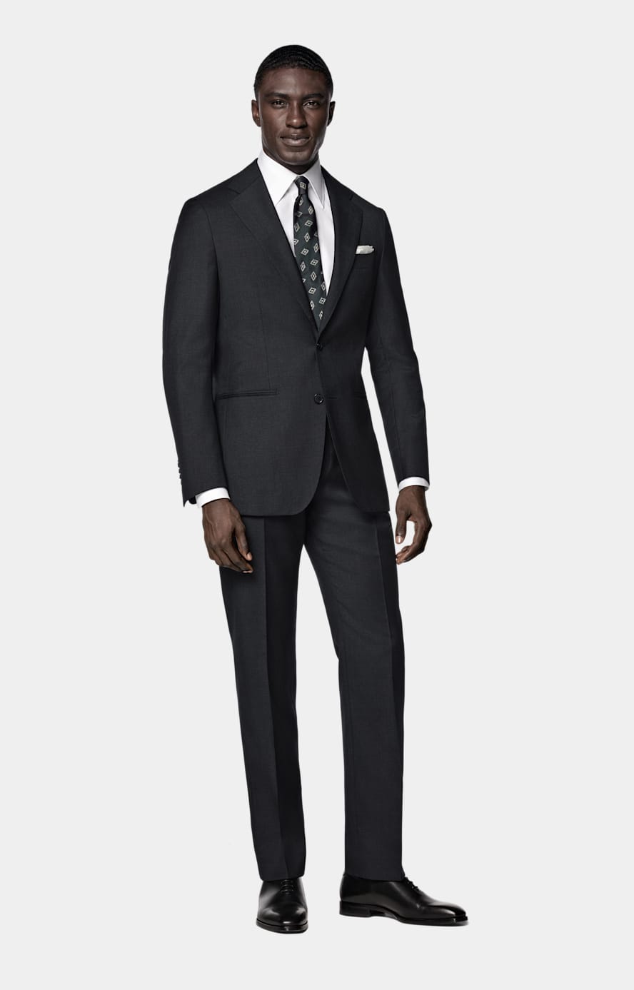 Dark Grey Perennial Tailored Fit Havana Suit