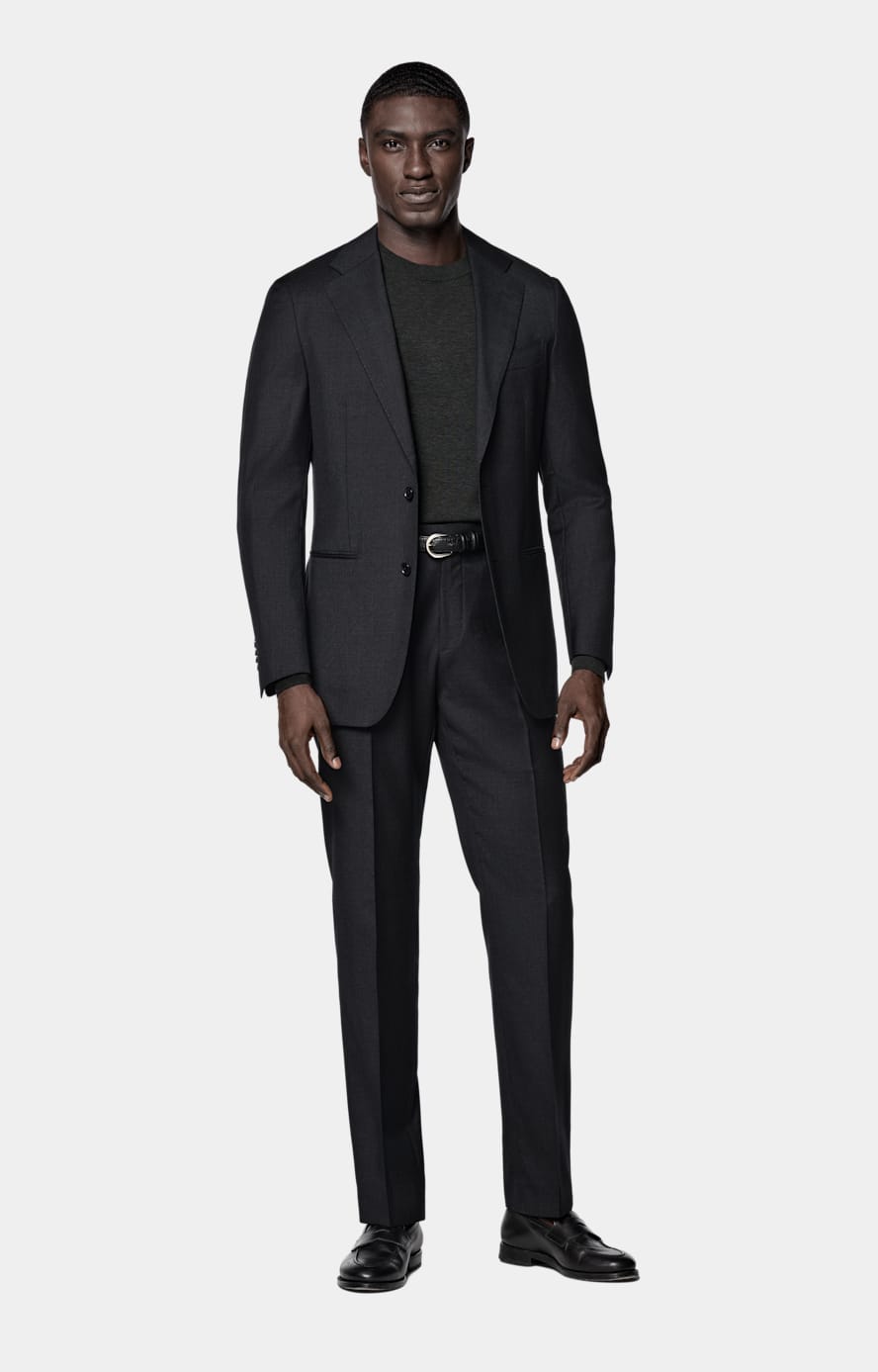 Dark Grey Perennial Tailored Fit Havana Suit