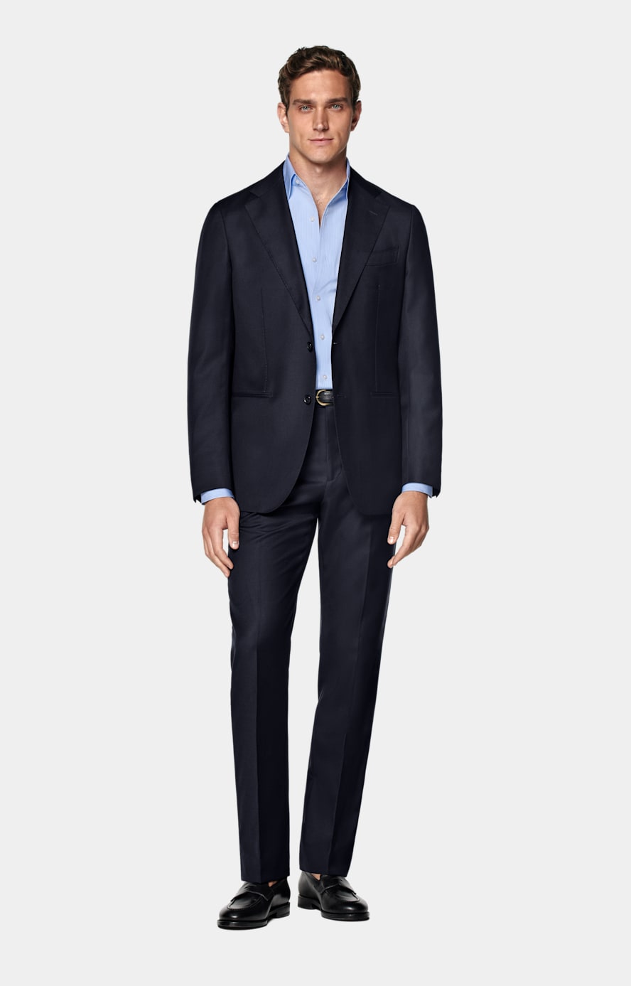 Navy Perennial Tailored Fit Havana Suit