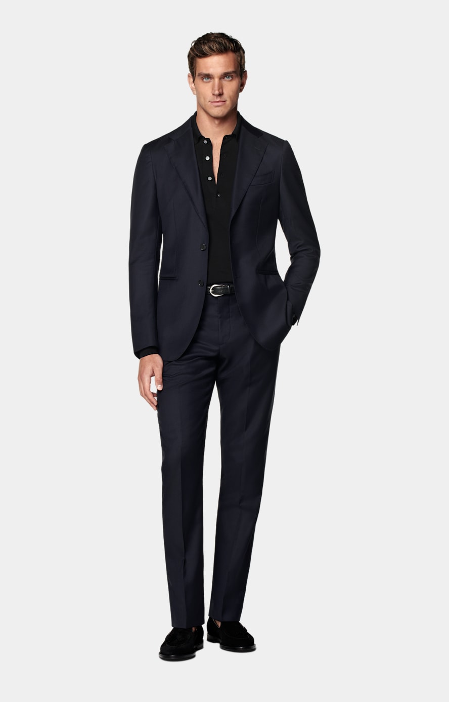 Navy Perennial Tailored Fit Havana Suit