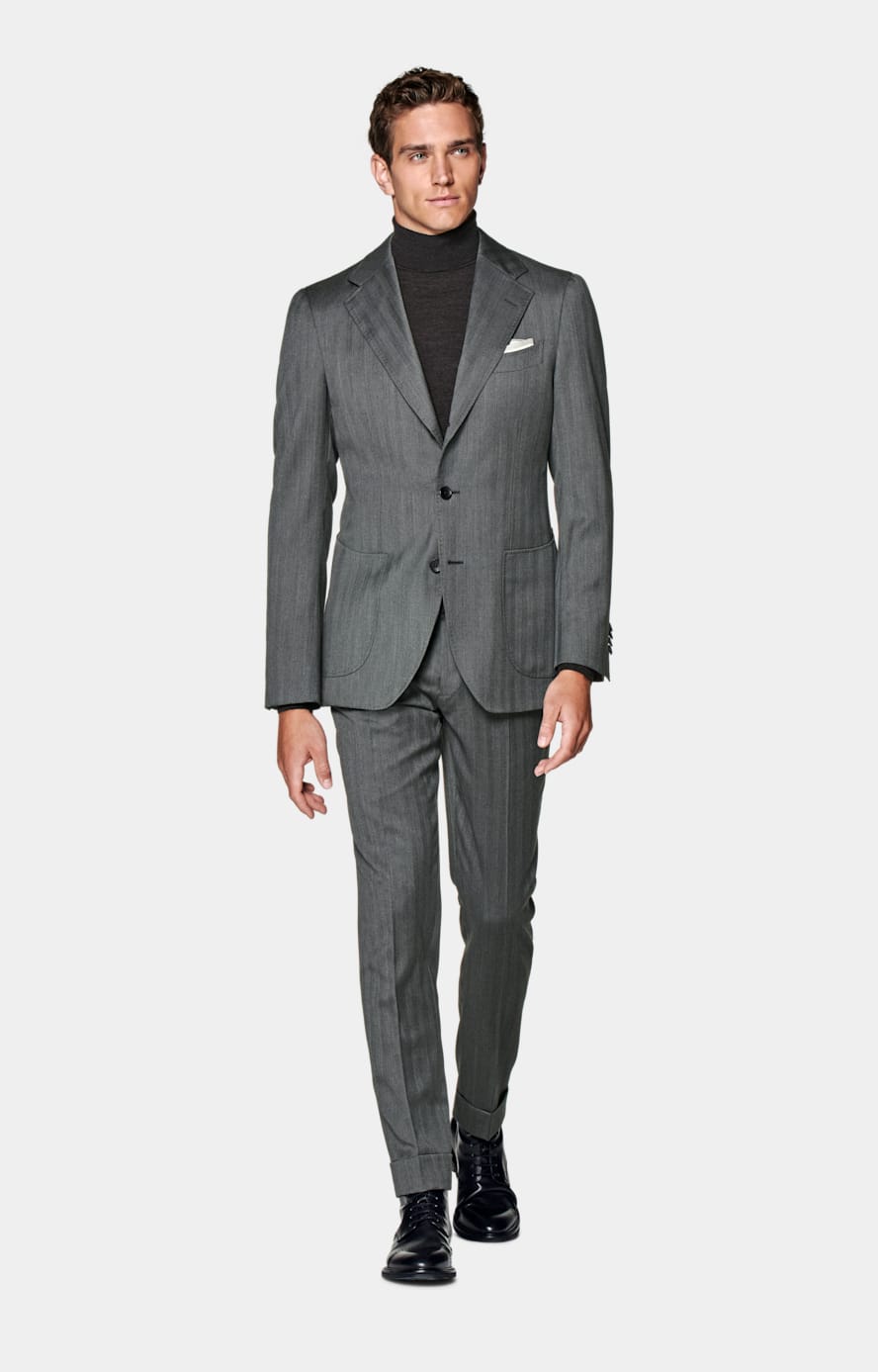 Dark Grey Merino Turtleneck