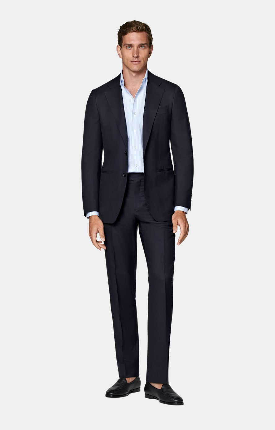 Navy Tailored Fit Havana Suit