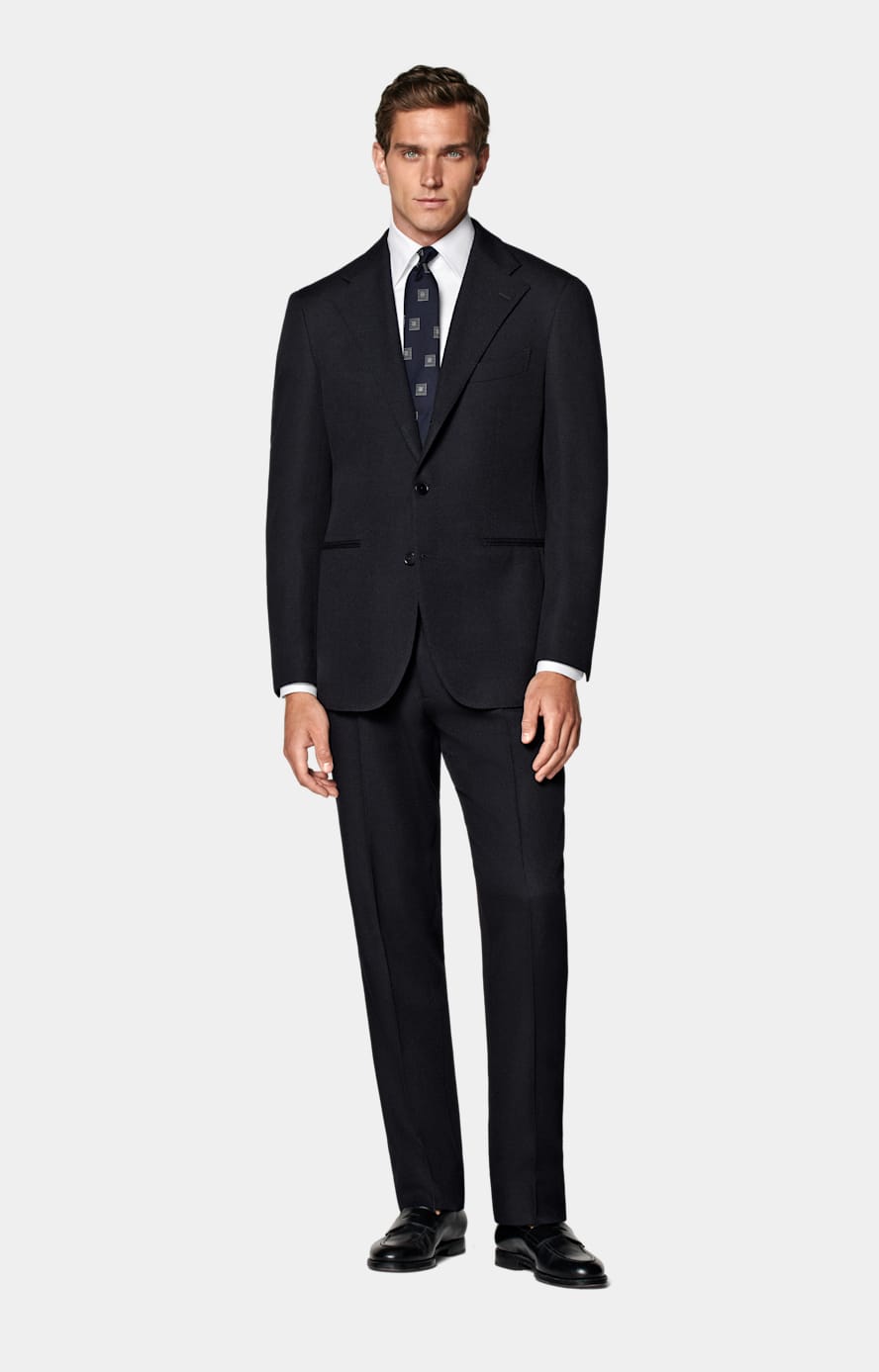 Navy Relaxed Fit Roma Suit
