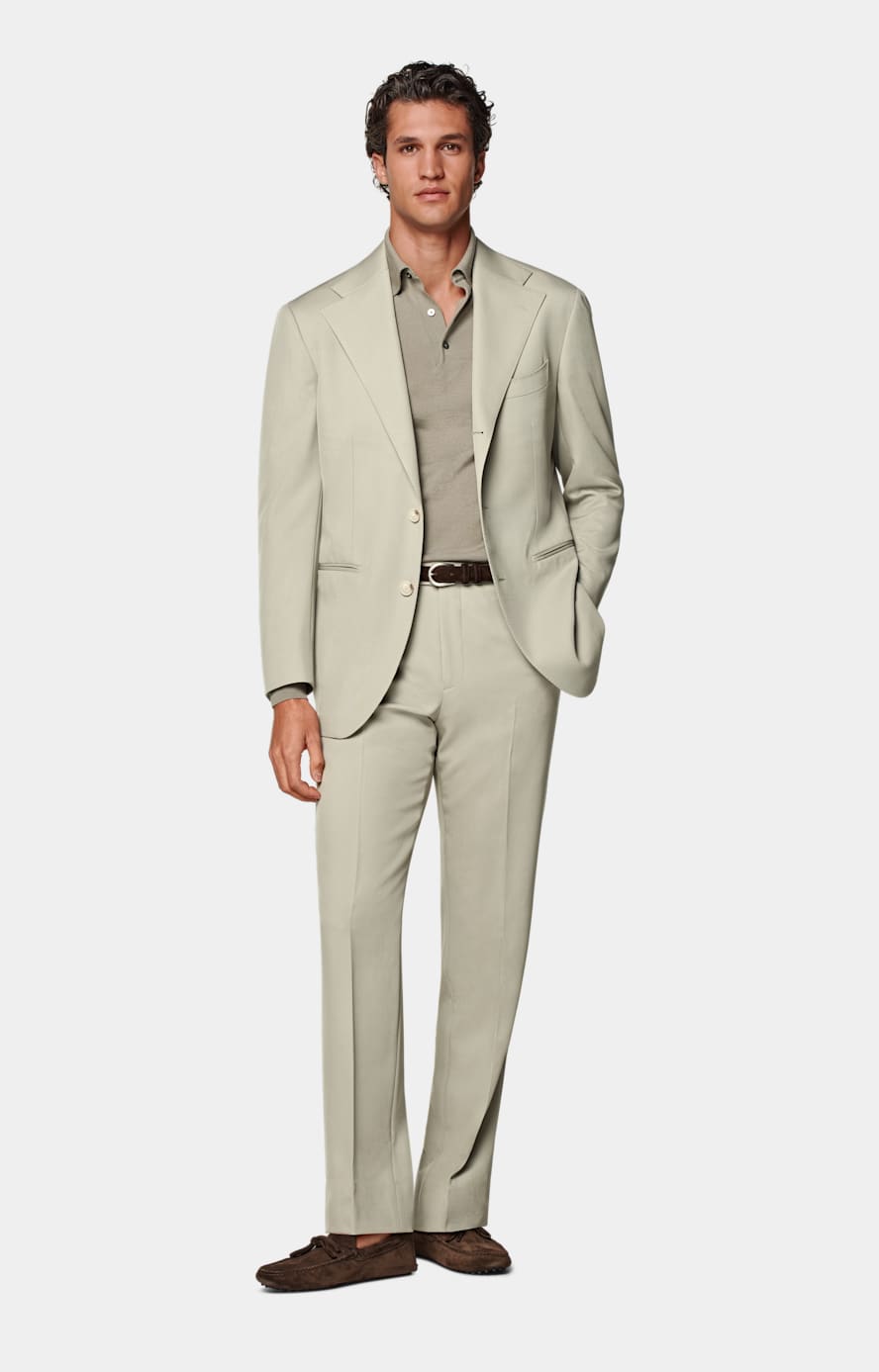 Light Green Relaxed Fit Roma Suit
