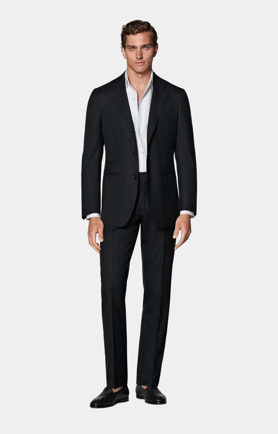 Black Tailored Fit Havana Suit