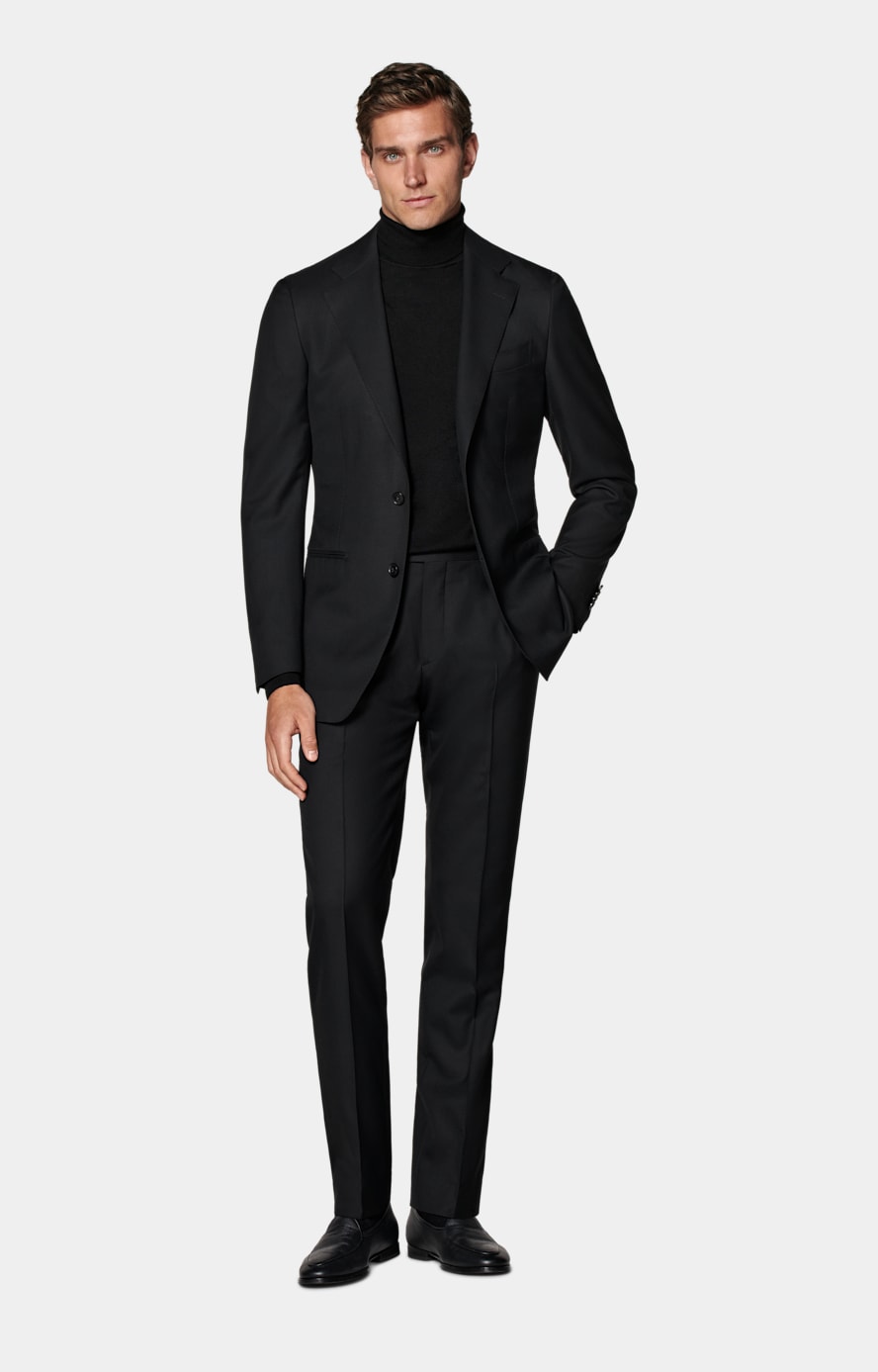 Black Merino Turtleneck