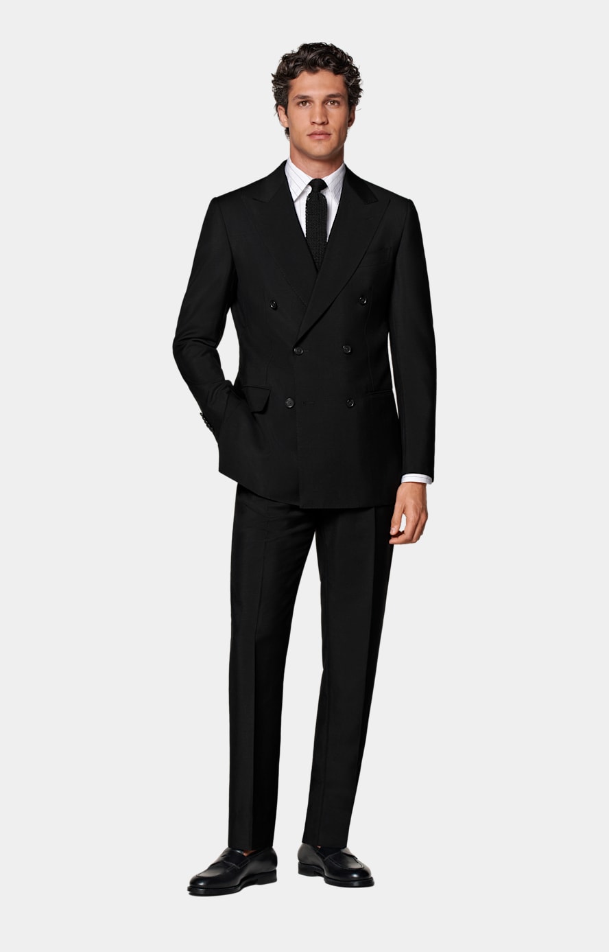 Black Tailored Fit Milano Suit