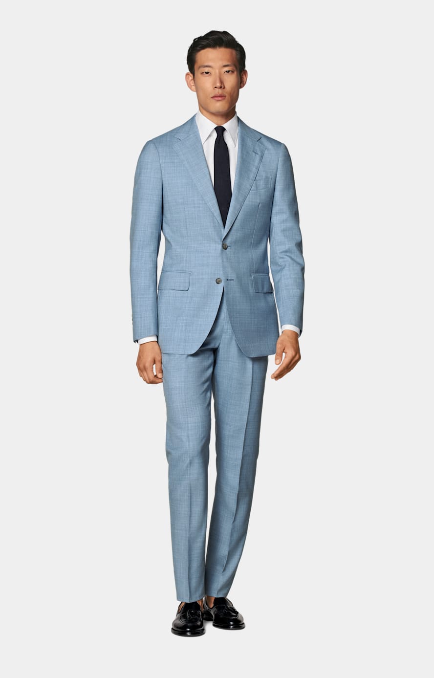 Havana Perennial Anzug hellblau Tailored Fit