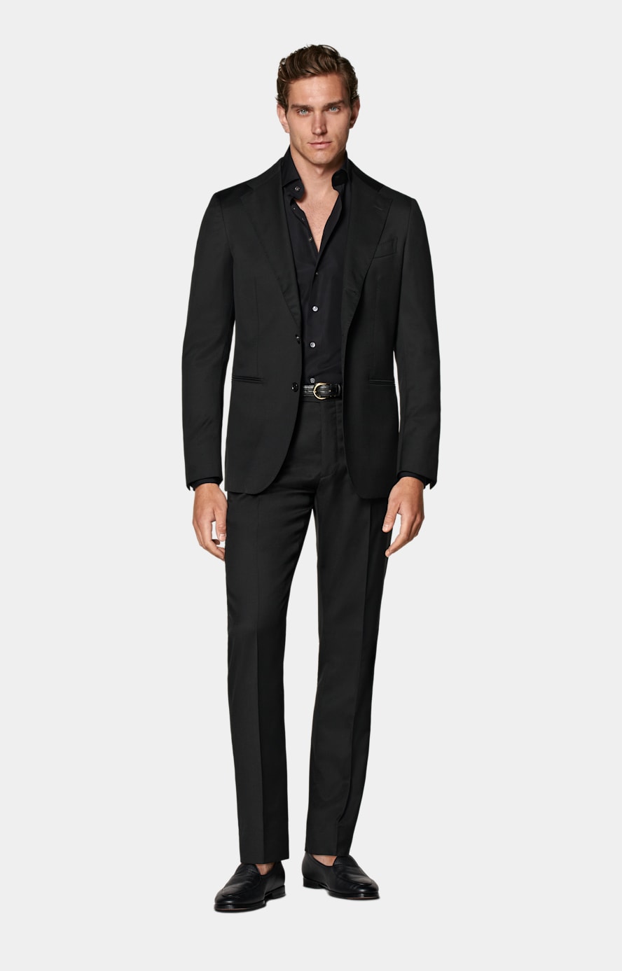Black Perennial Tailored Fit Havana Suit