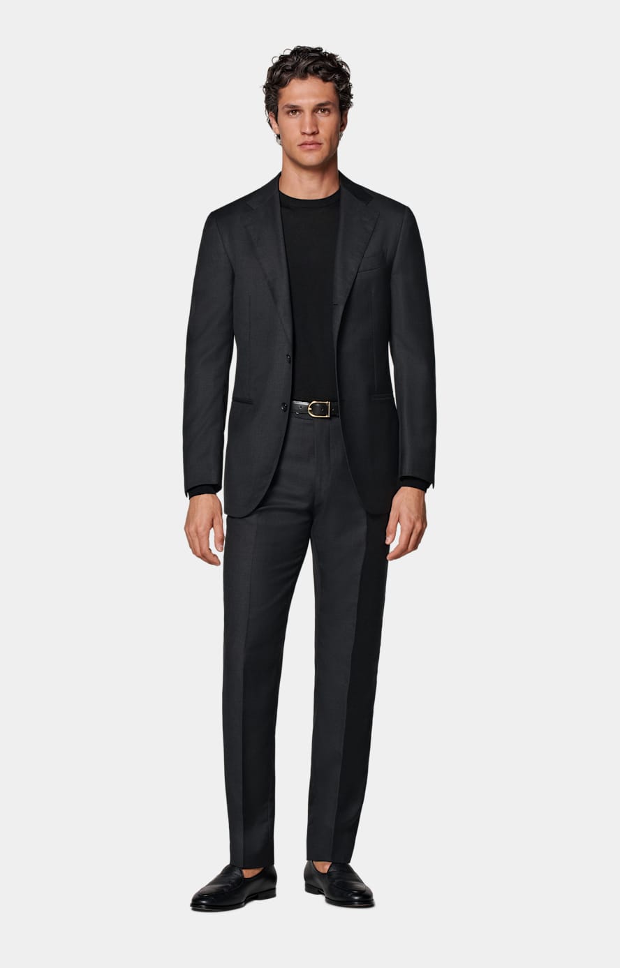 Dark Grey Perennial Tailored Fit Havana Suit