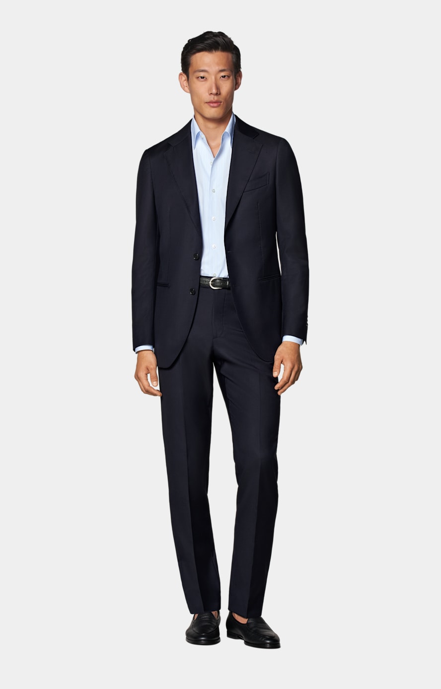 Navy Perennial Tailored Fit Havana Suit