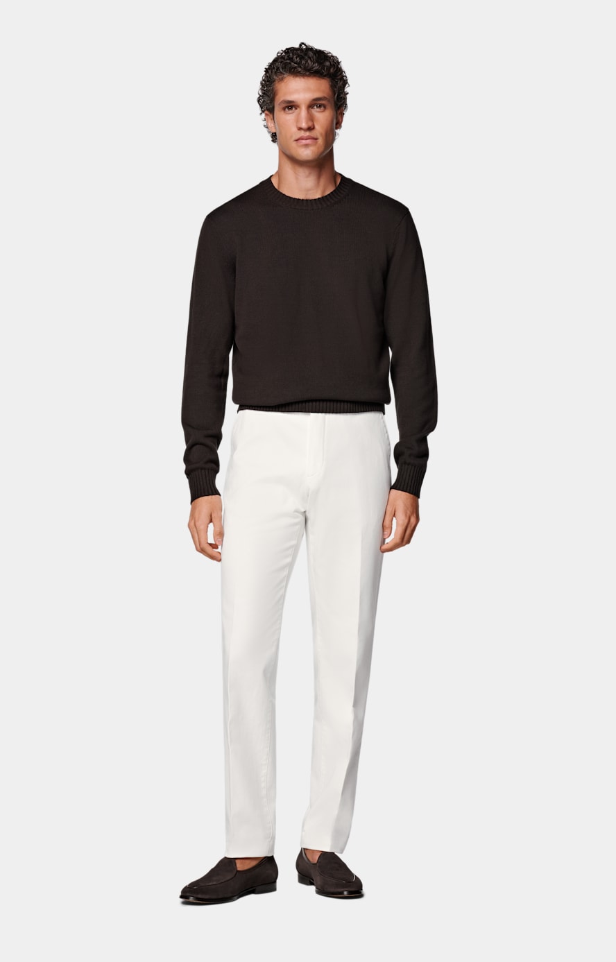 Off-White Slim Leg Straight Chinos