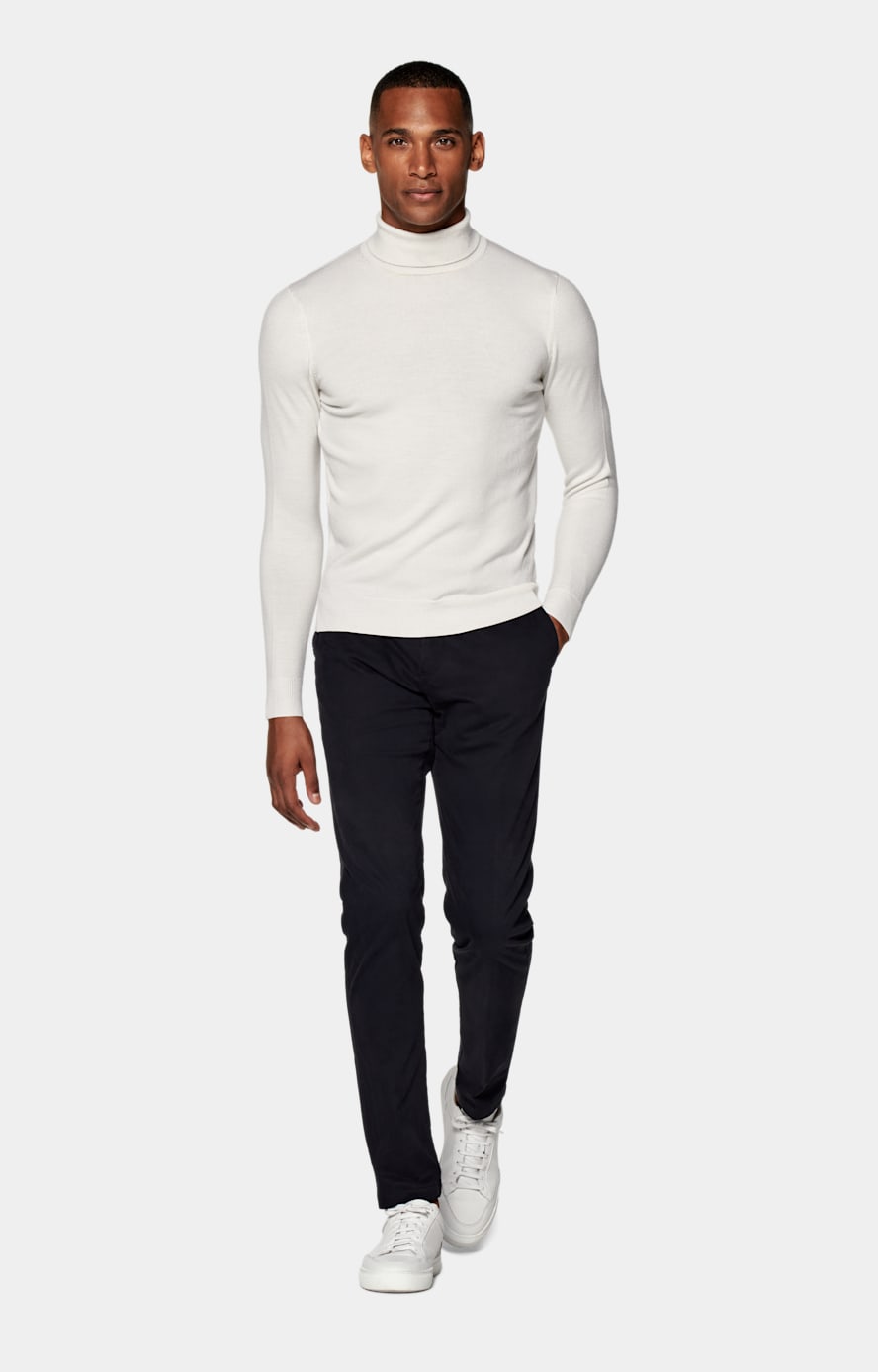 Off-White Merino Turtleneck