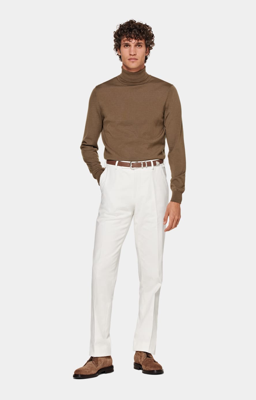 Off-White Straight Leg Chinos