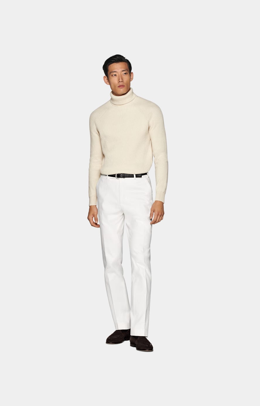 Off-White Straight Leg Chinos