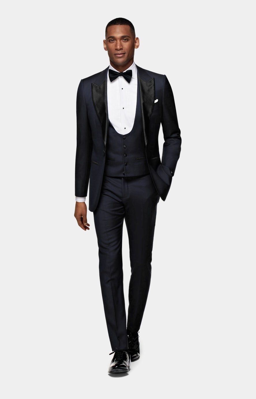 Veste de smoking Lazio coupe Tailored bleu marine
