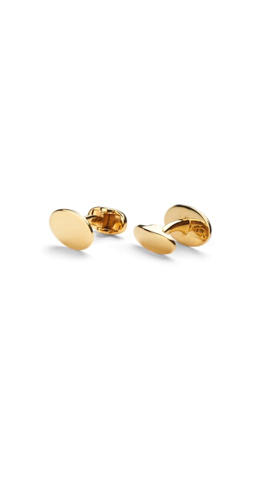 SUITSUPPLY  Gold Oval Cufflinks