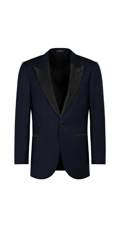 SUITSUPPLY  Veste de smoking Lazio coupe Tailored bleu marine