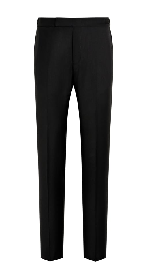SUITSUPPLY  Black Brescia Tuxedo Pants