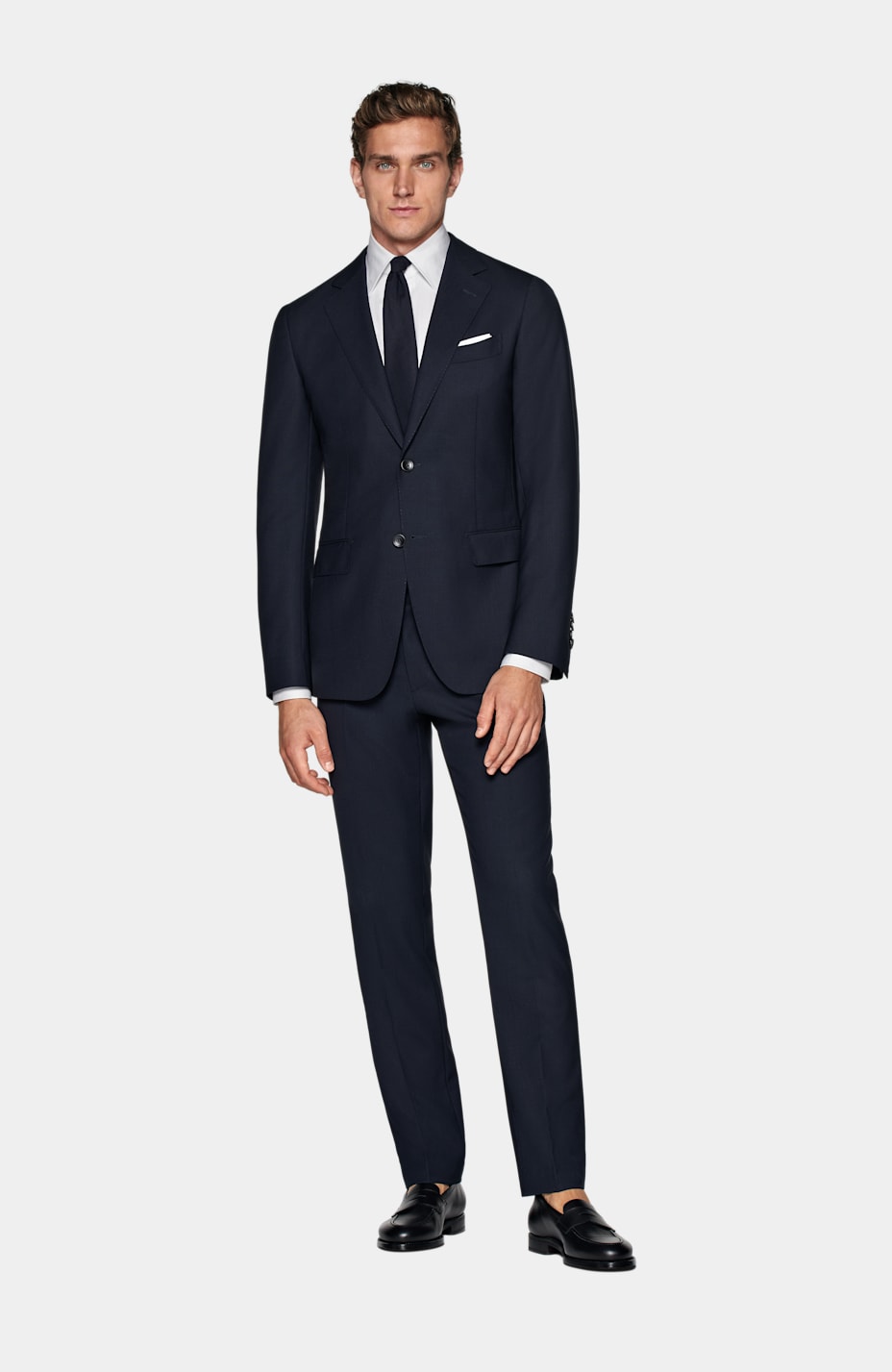 Blazer Havana bleu marine en Pure laine Traveller | SUITSUPPLY Canada