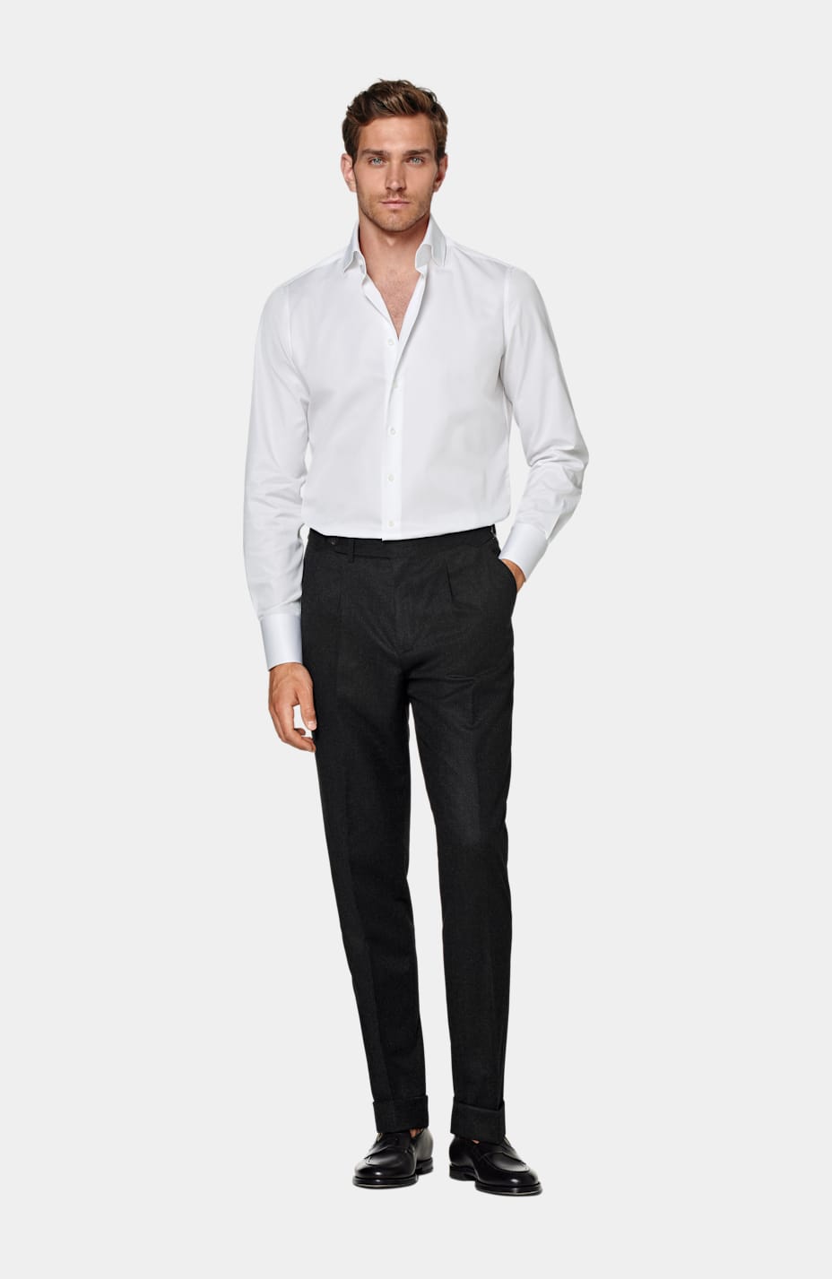 Camicie di cotone discount bianco