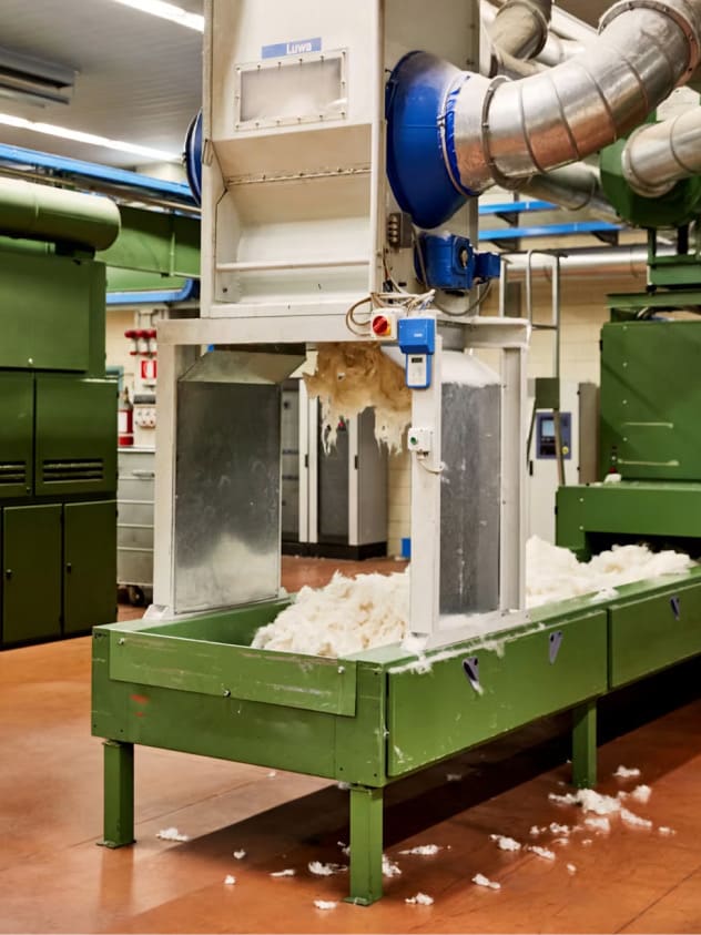 Candiani cotton waste detail