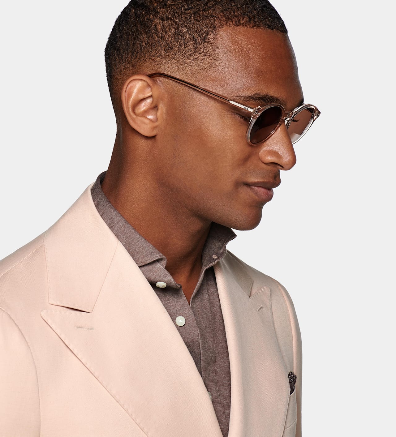Padded lapel jacket interior